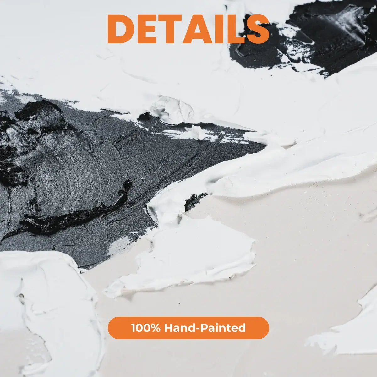 Hand-painted texture with '100% Hand-Painted' label on an artwork background