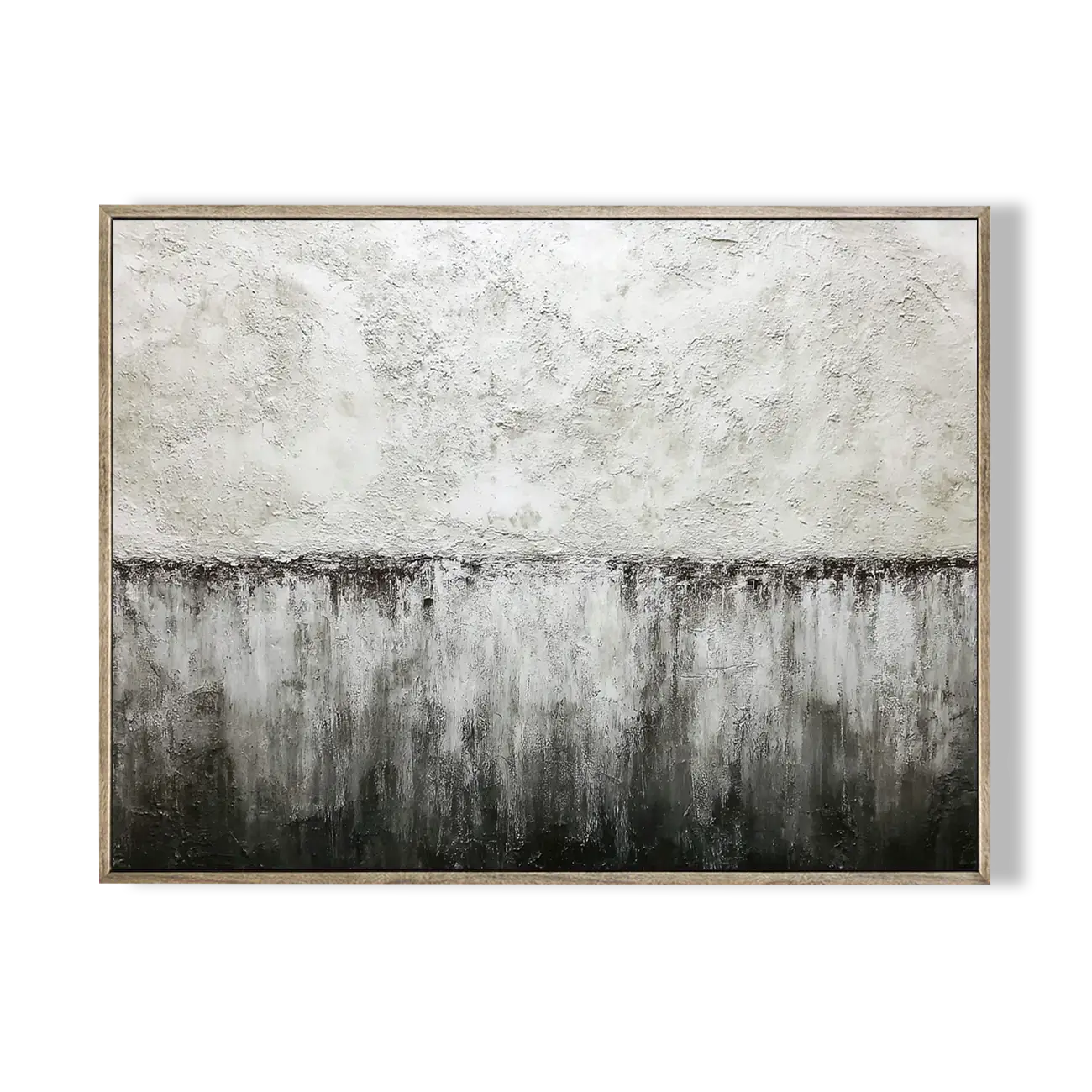 Abstract art painting with a gradient from light to dark on a white background