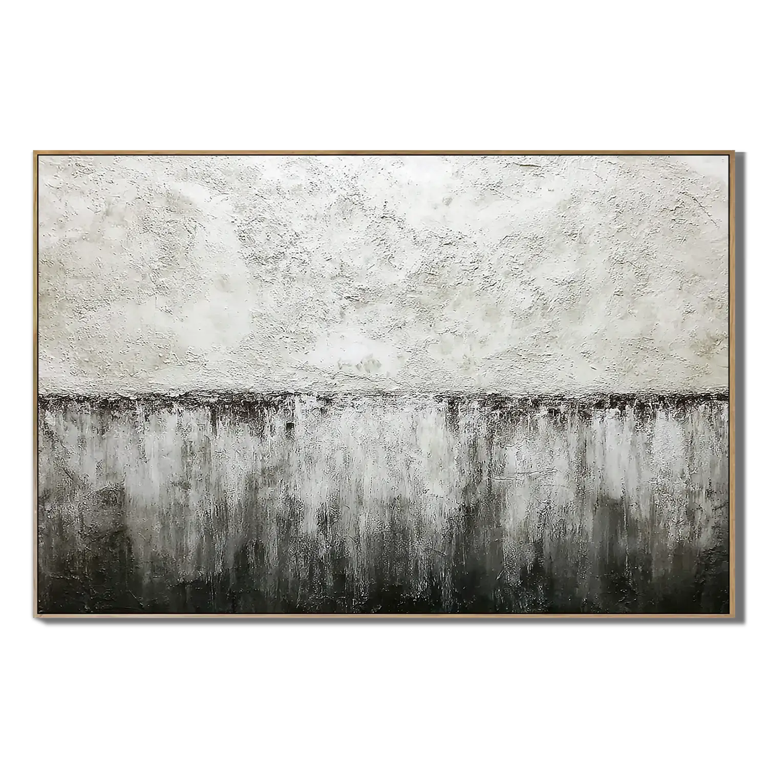 Abstract art painting with a gradient from light to dark on a white background