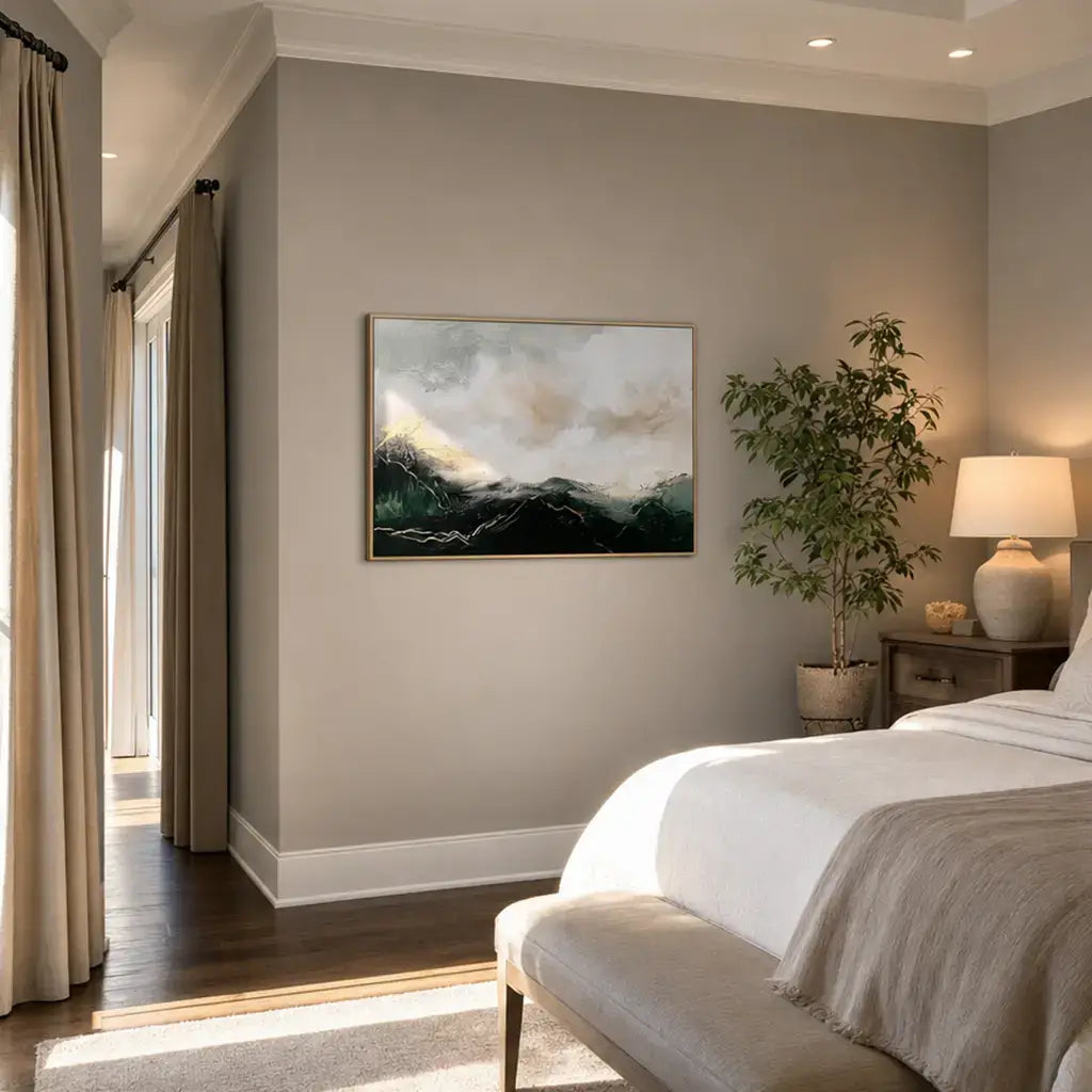 Gilded Peaks Abstract Wall Art