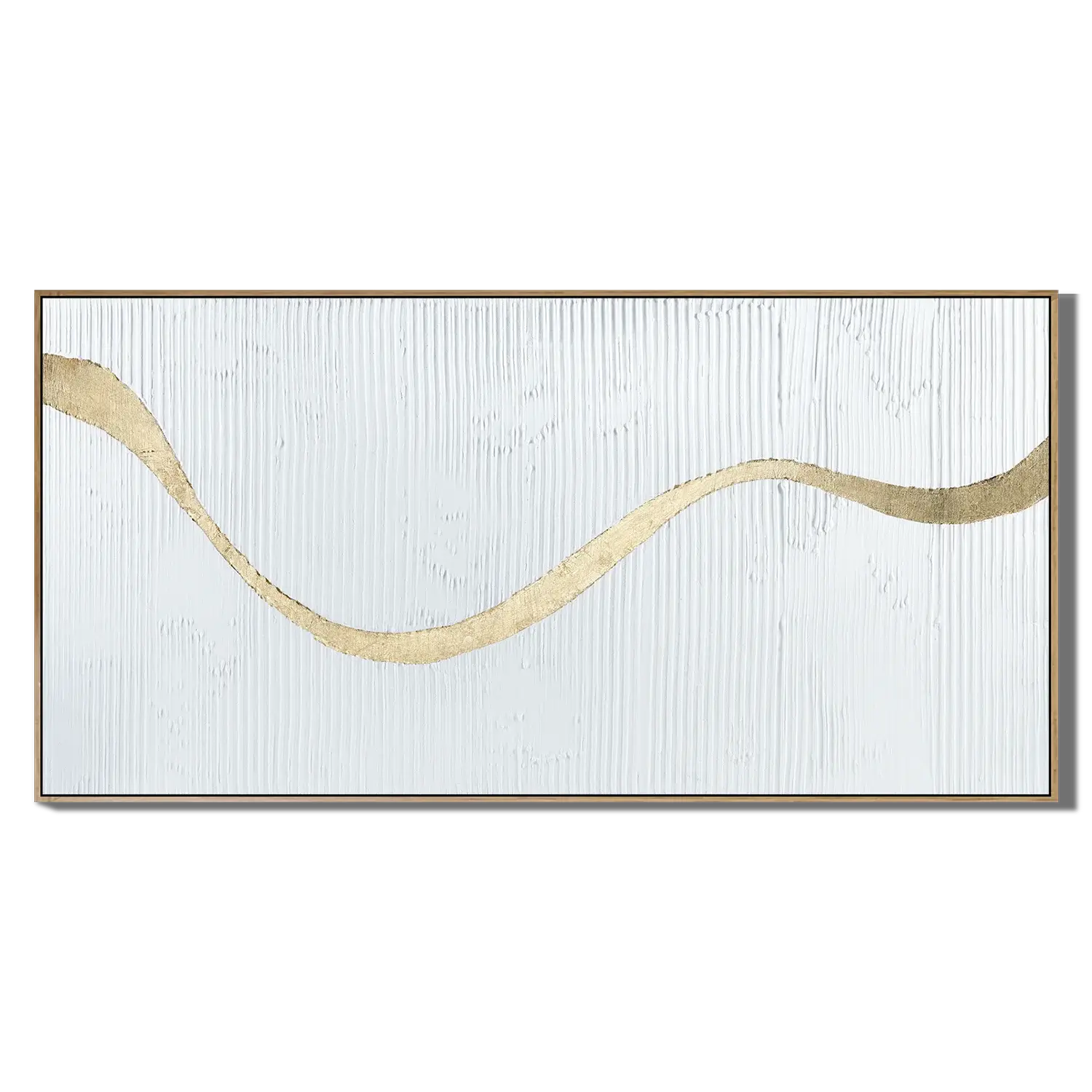 Gilded Horizon Peak Abstract Wall Art