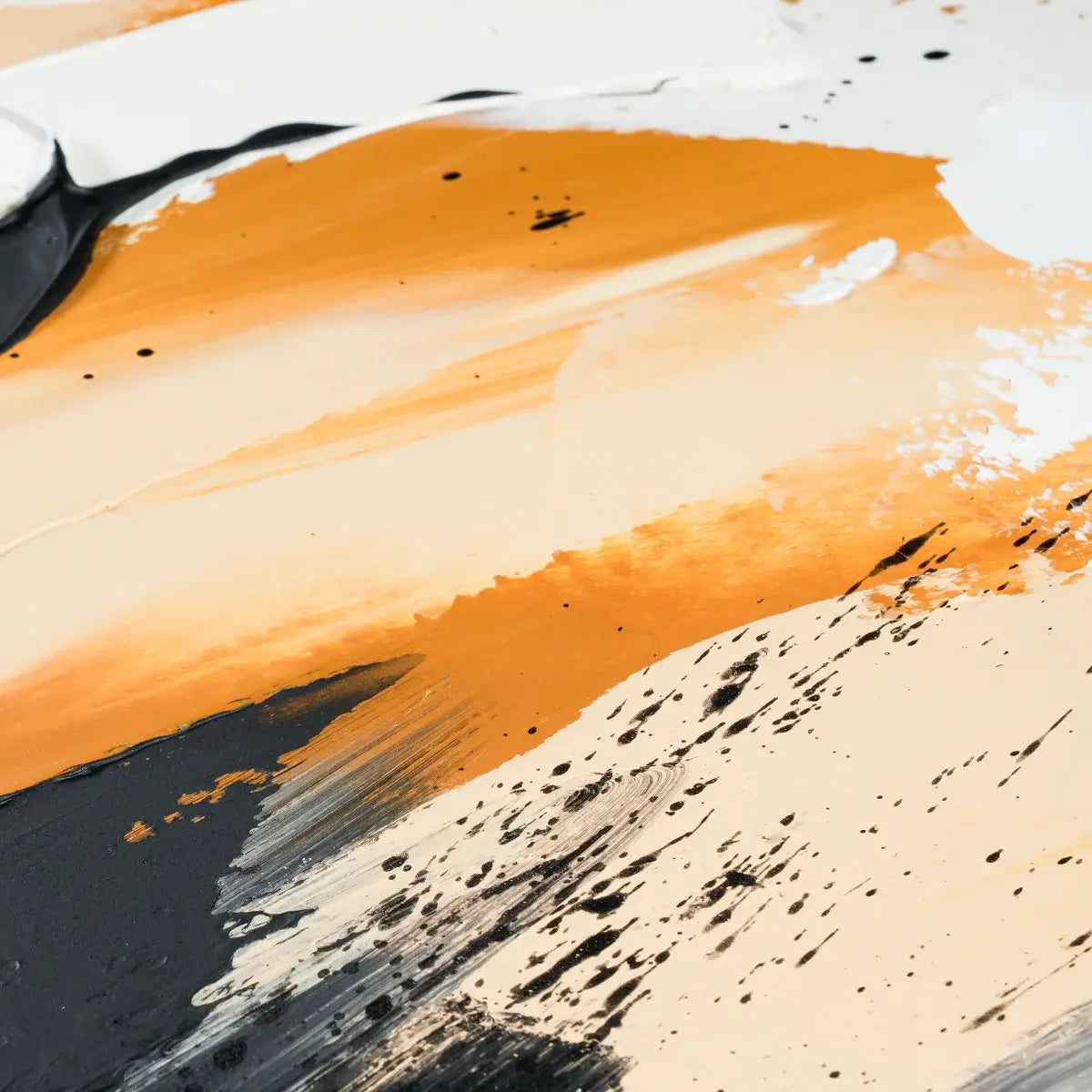 Paintings Black And Gold Abstract #CXH024 Details