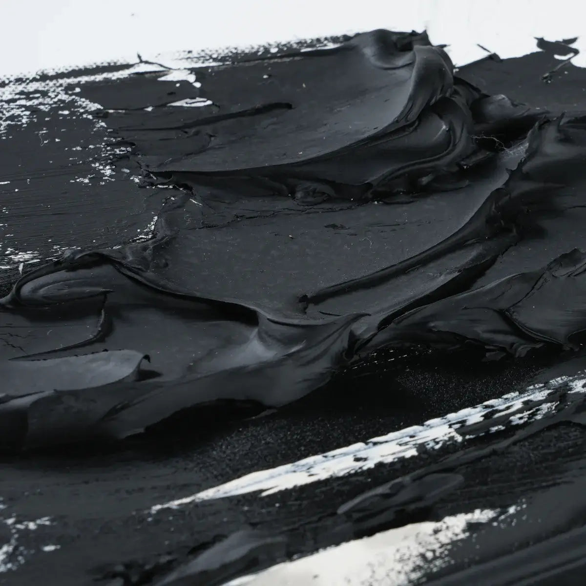 Black and White Abstract Painting #CXH044 Details