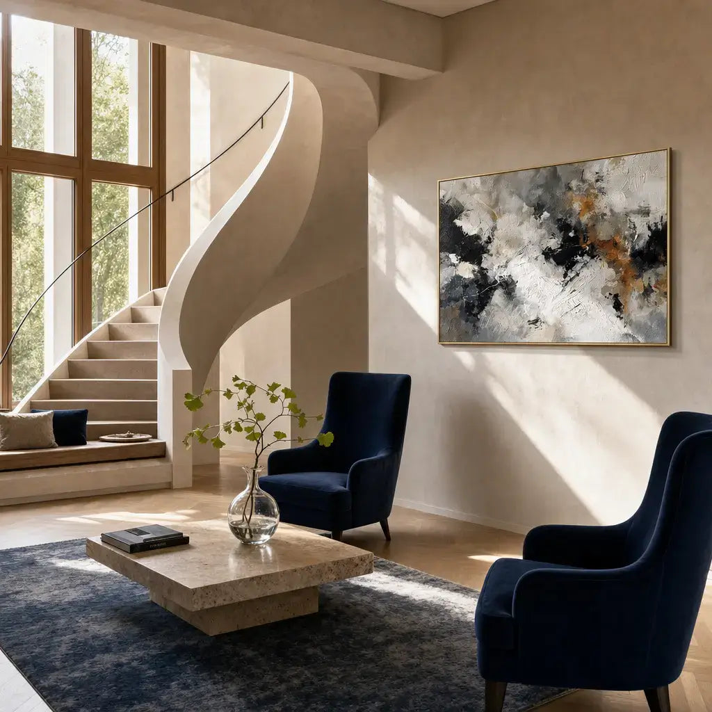 Tempest Embers Abstract Wall Art