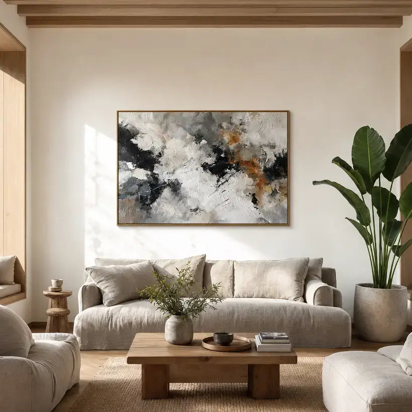Tempest Embers Abstract Wall Art