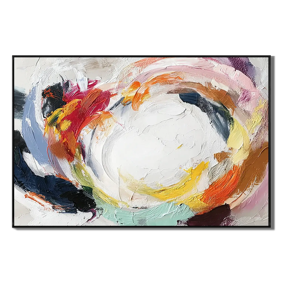 Chromatic Gyre Abstract Wall Art