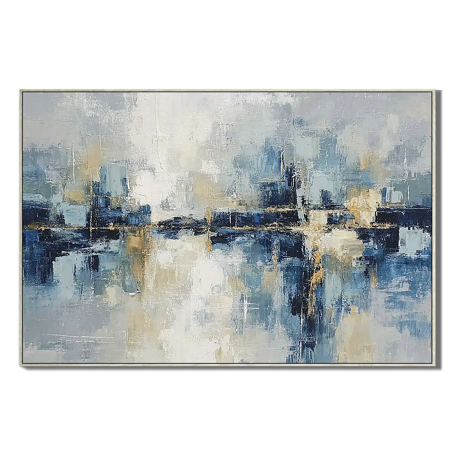 Urban Water Gleam Abstract Wall Art