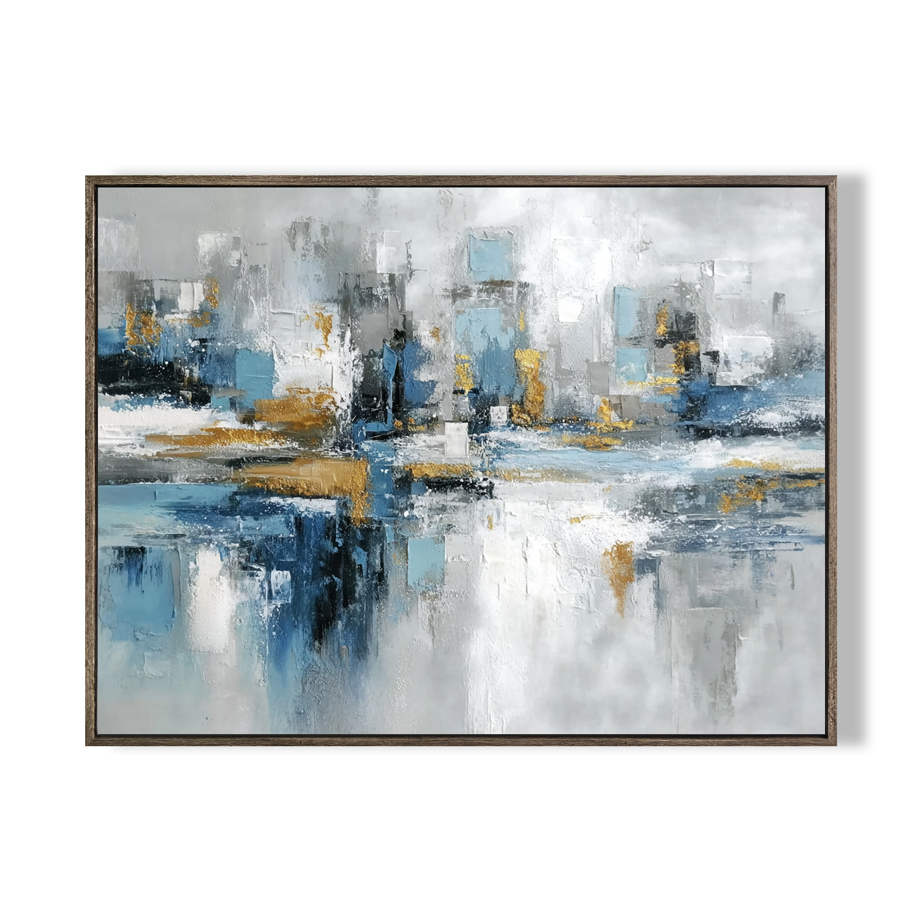 Abstract Blue City Skyline #CXH071