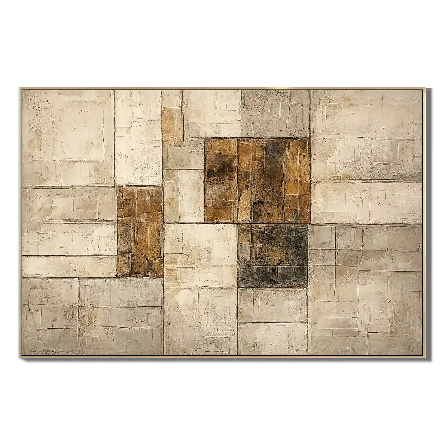 Gilded Strata Abstract