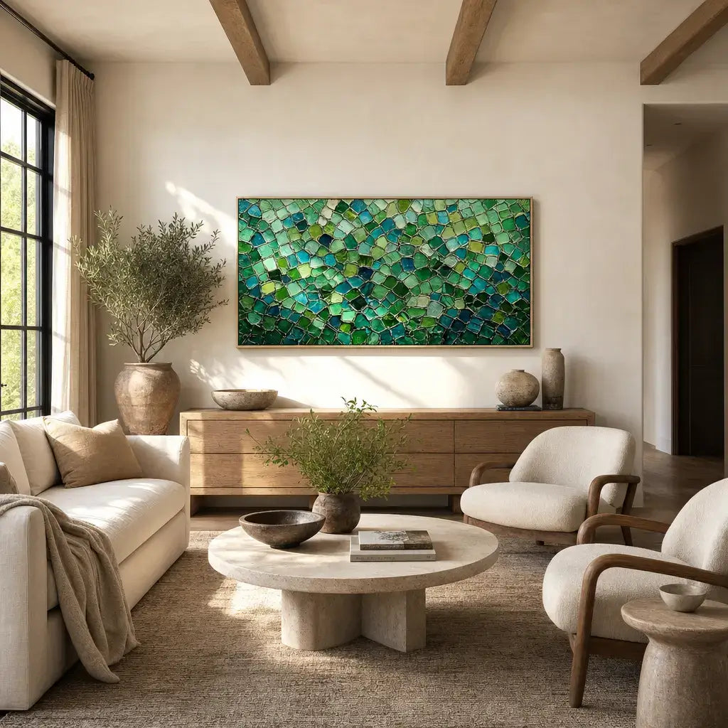 Verdant Gemstone Mosaic