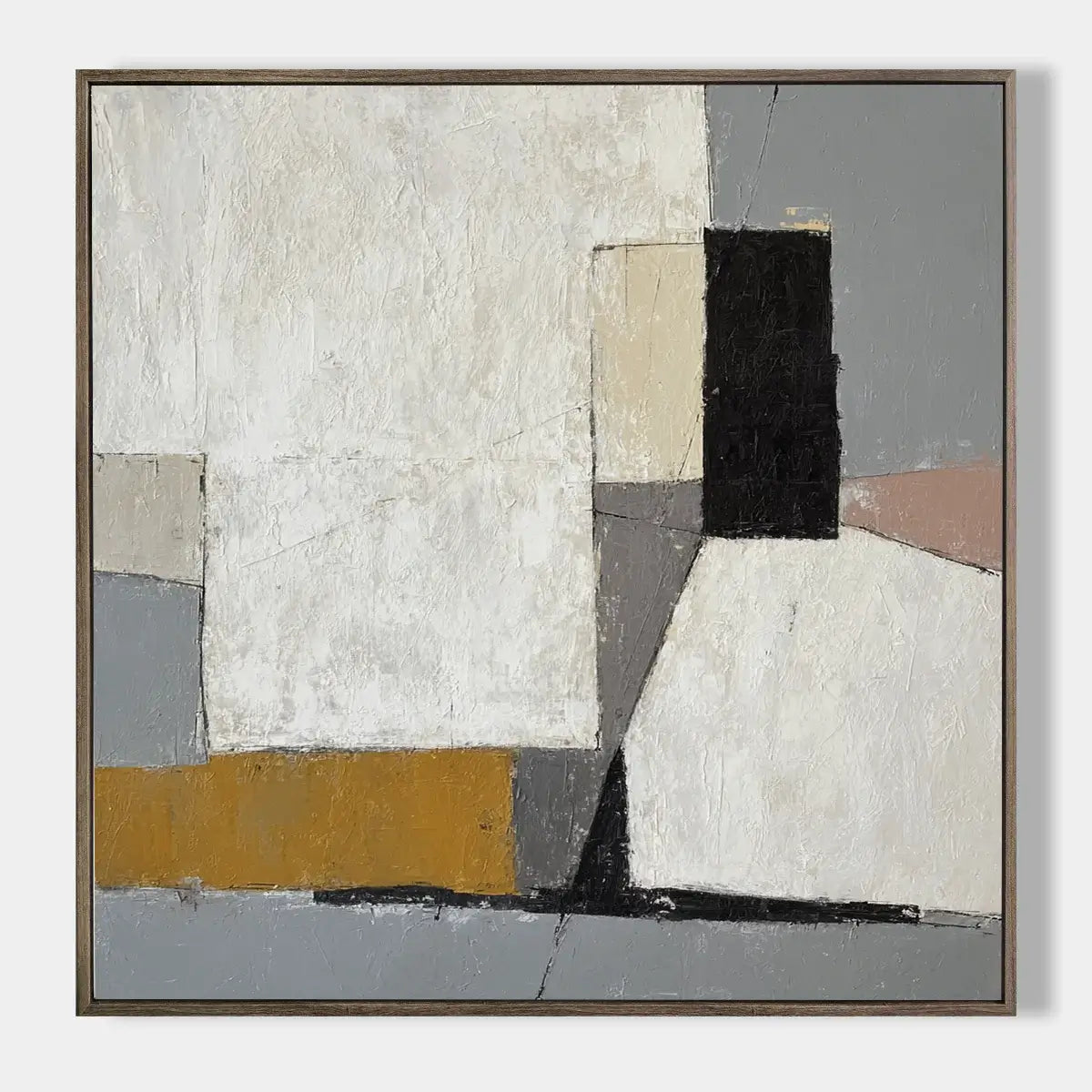 Modern Abstract Textured Oil Painting on Canvas #CXS008