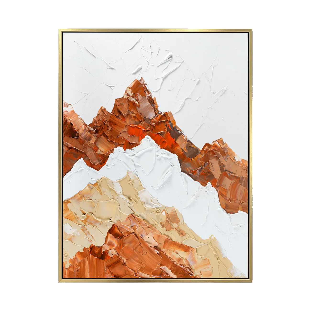 Handmade Abstract Mountain Painting #CXV007