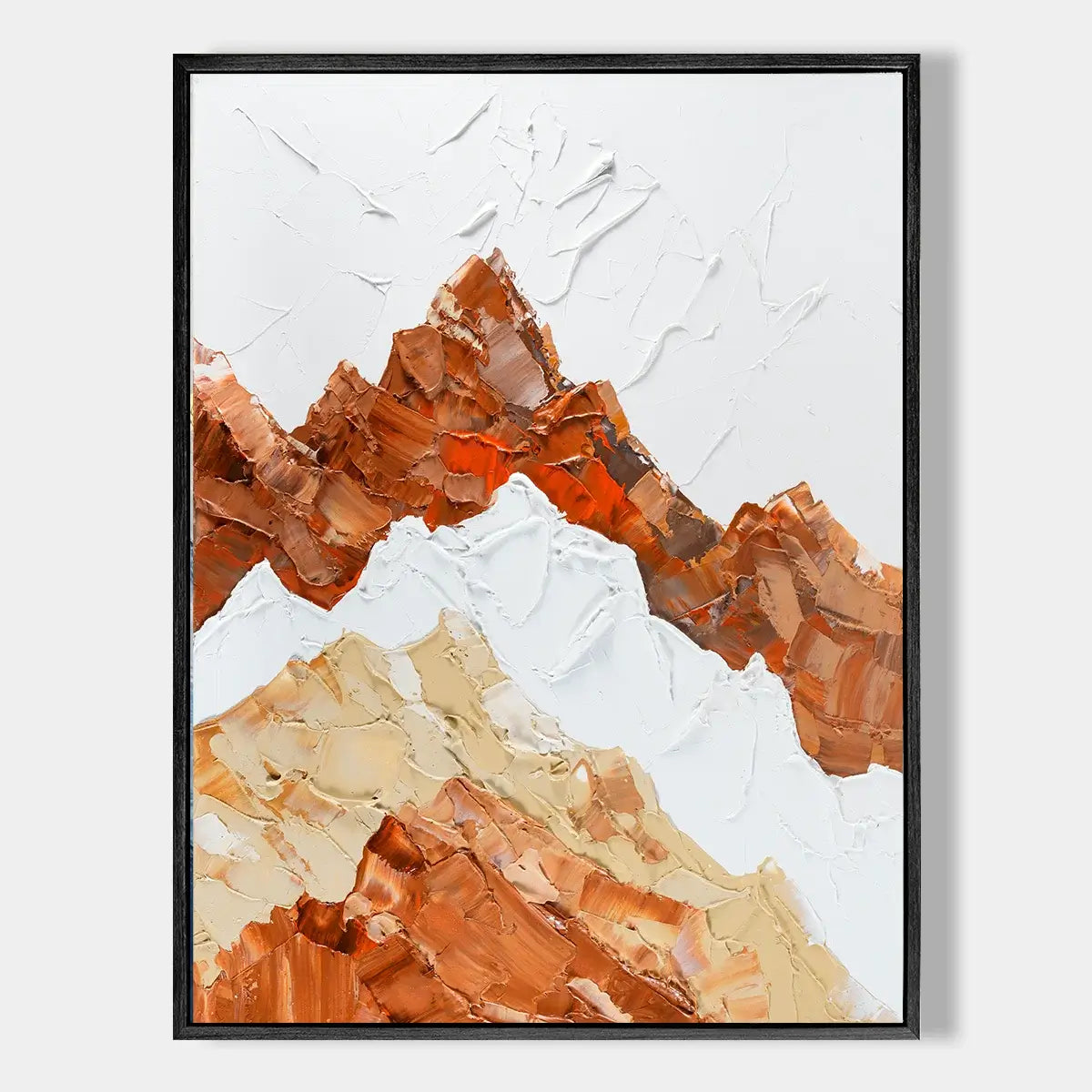 Handmade Abstract Mountain Painting #CXV007
