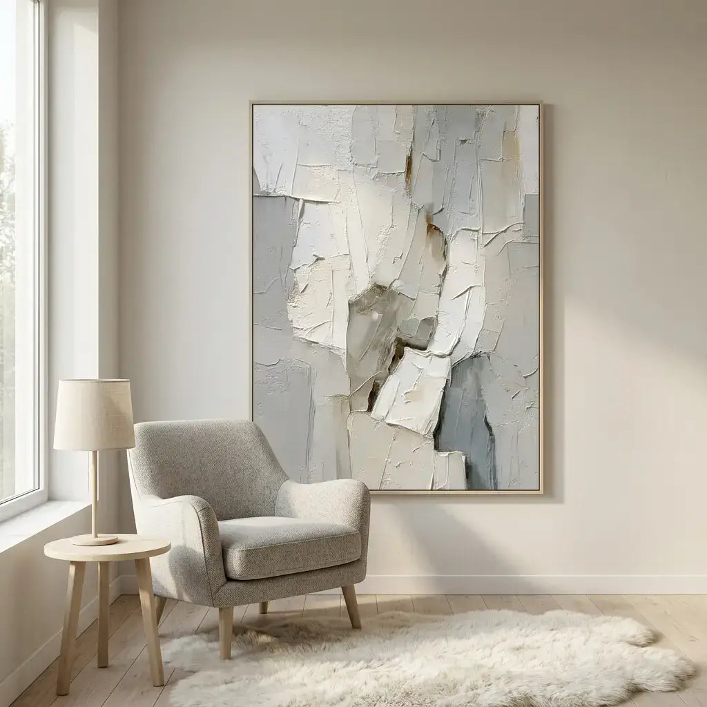 Alabaster Facets Wabi Sabi Wall Art