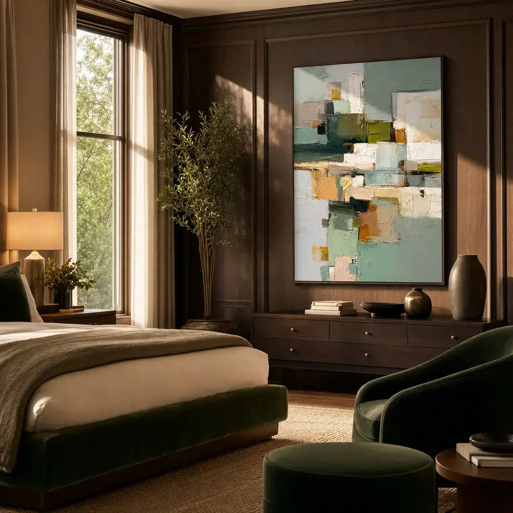 Color Block Shapes Abstract Wall Art