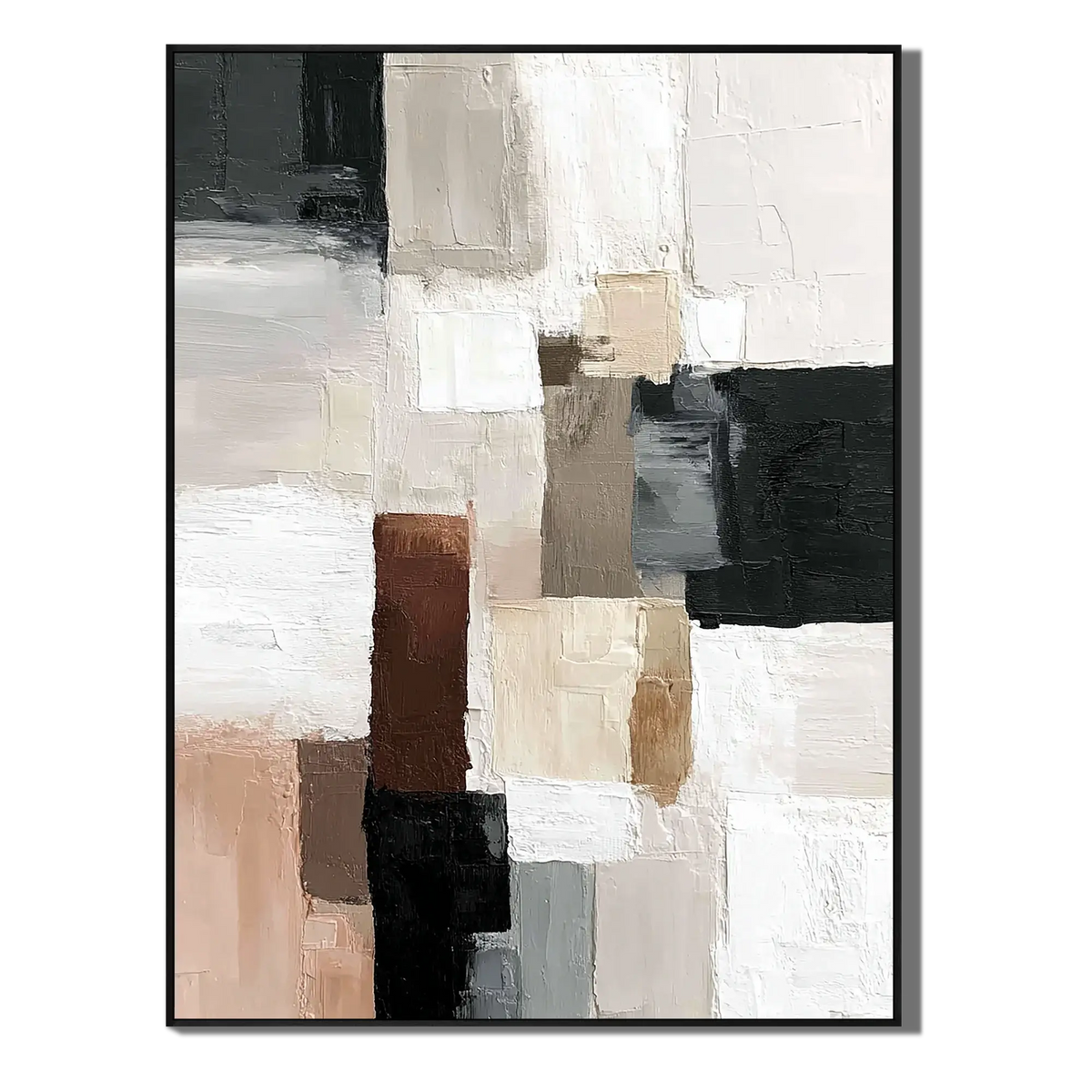 Neutral Earth Tone Texture Squares