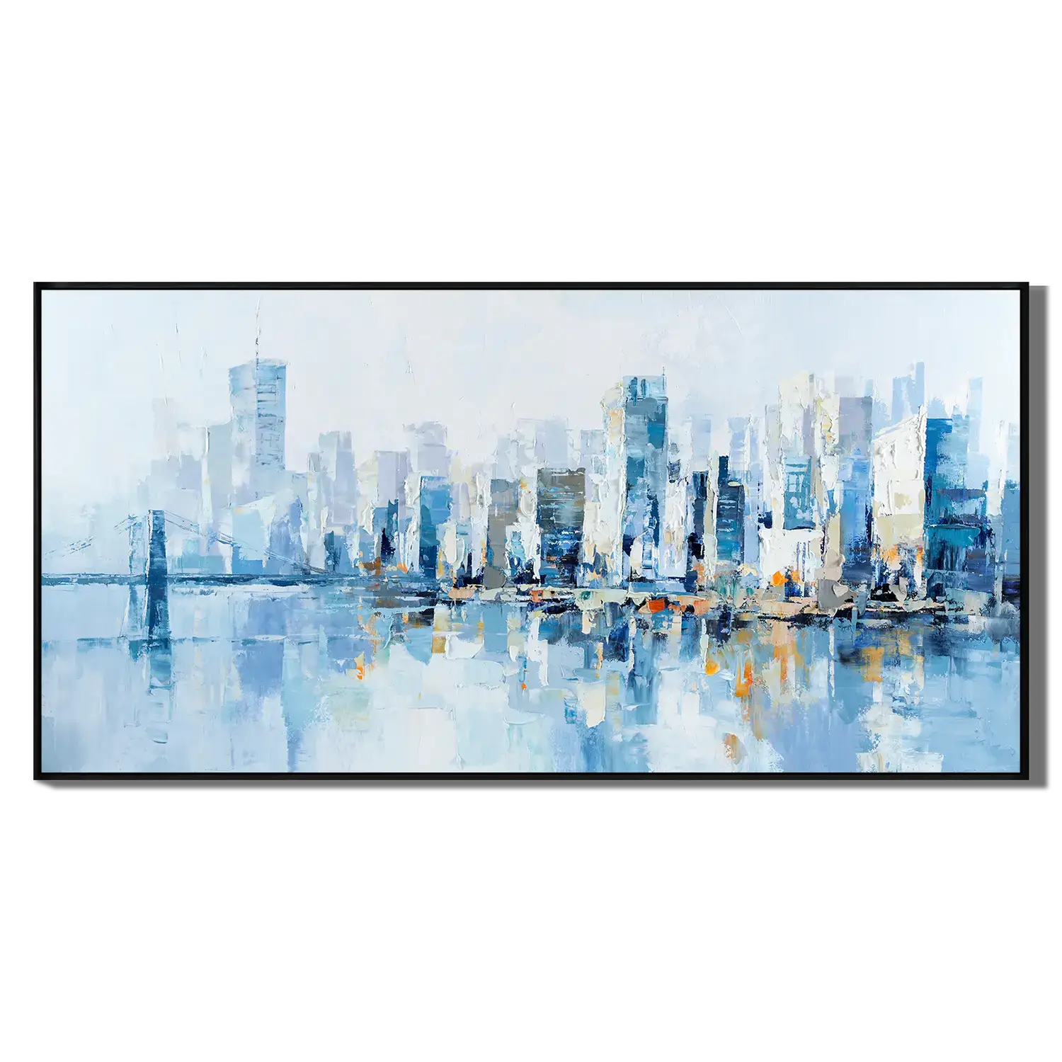 Misty Skyline Landscape Painting
