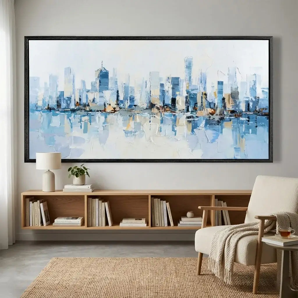 City Reflections Landscape Painting