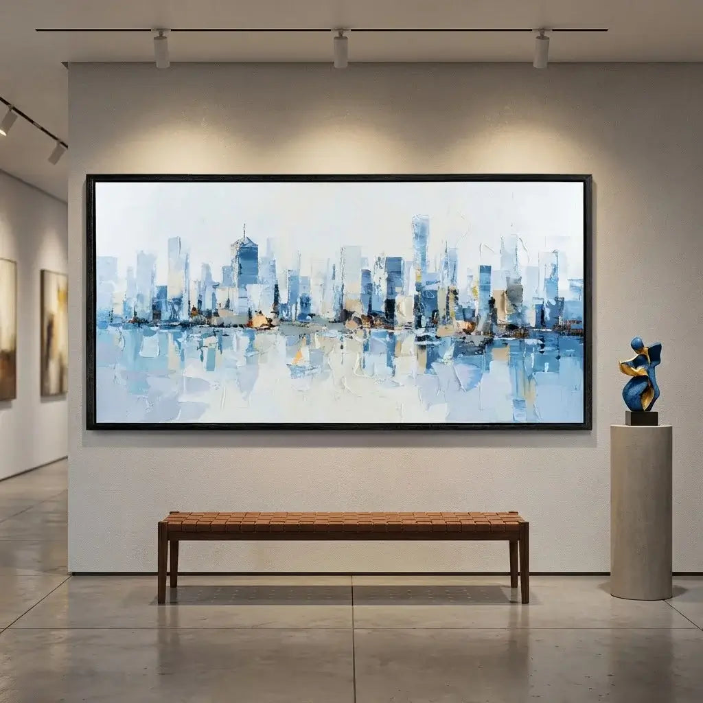 City Reflections Landscape Painting