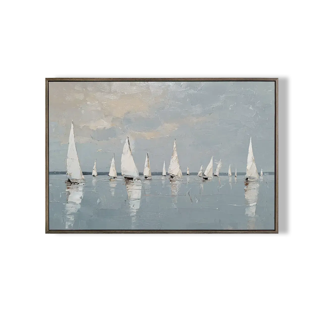 Ocean And Sky Abstract Wall Art #FJH020