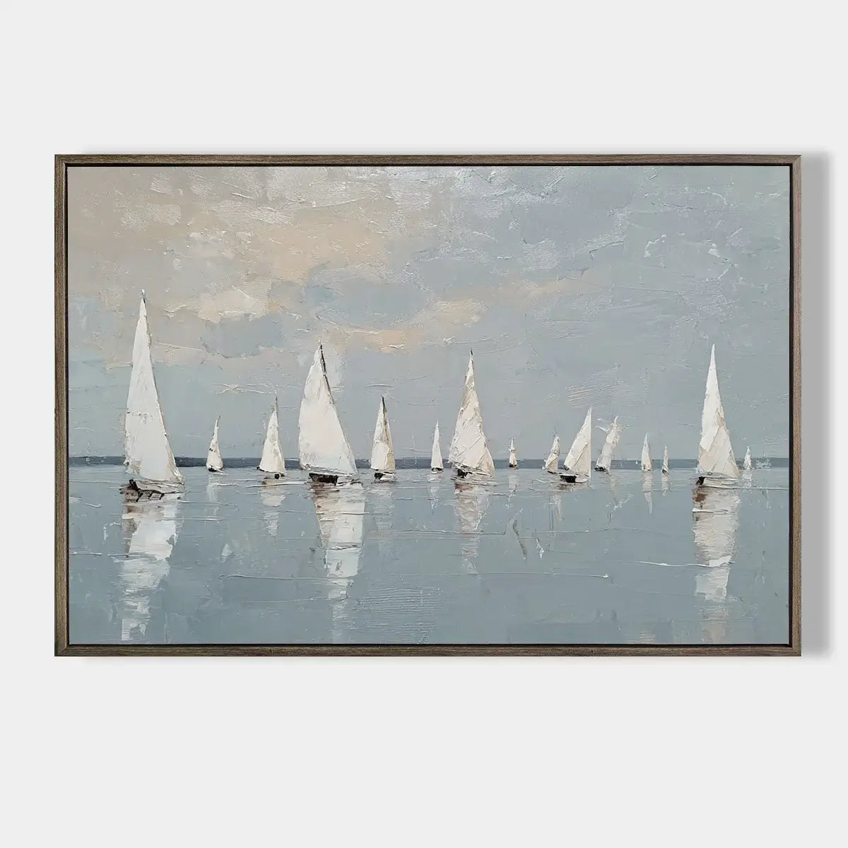 Ocean And Sky Abstract Wall Art #FJH020