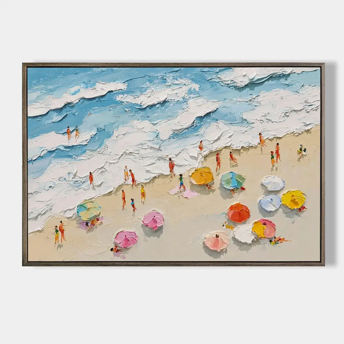 Ocean Abstract Textured Wall Art #FJH022