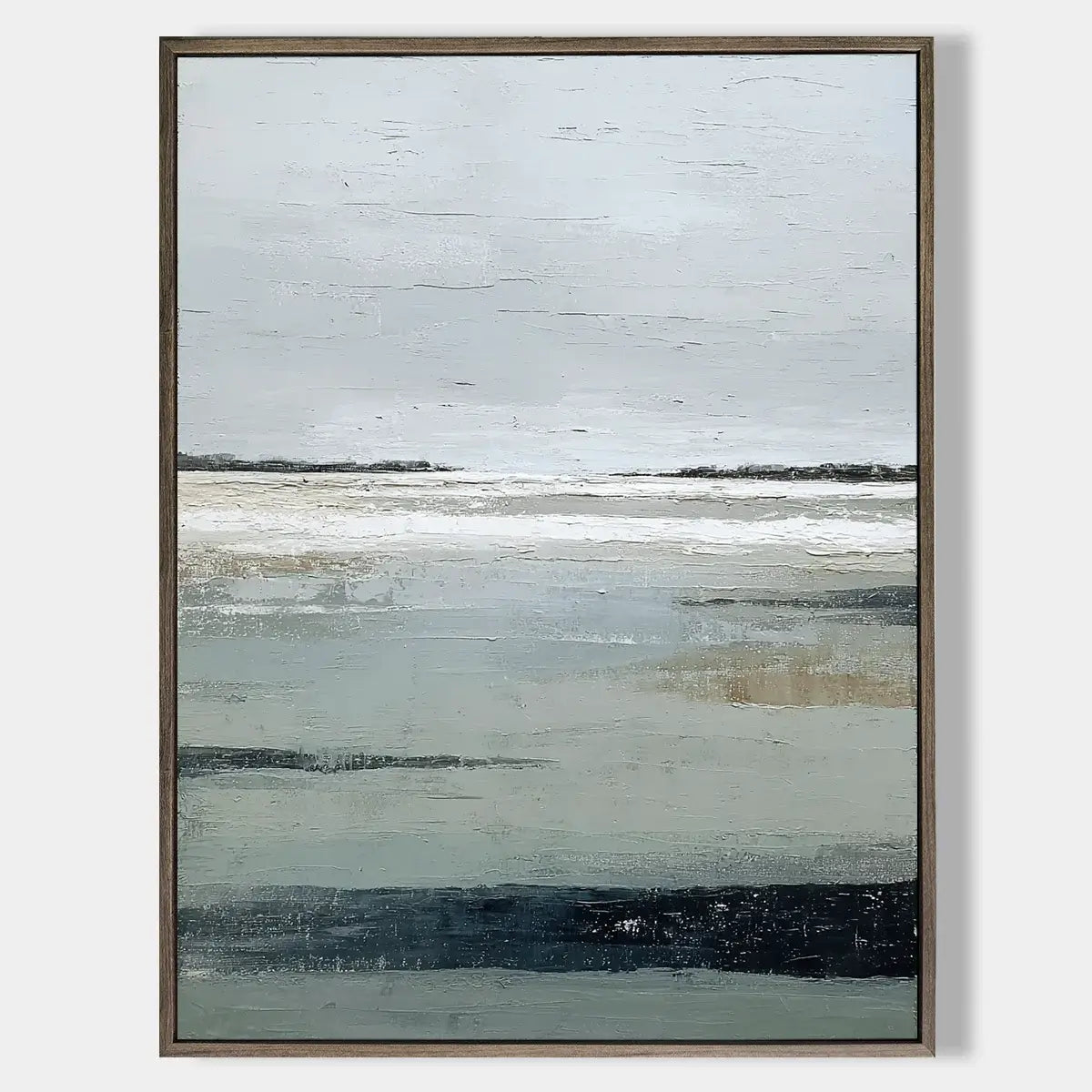 Ocean And Sky Abstract Wall Art #FJV005