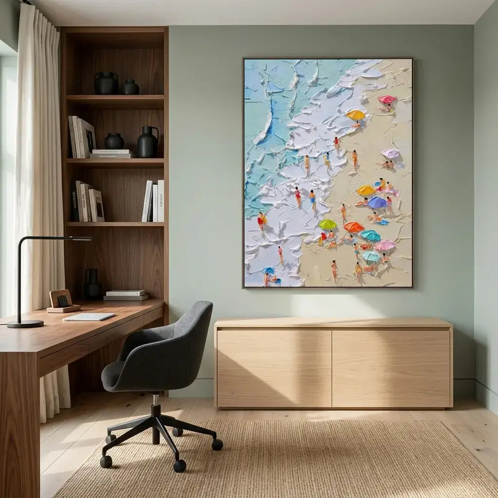 Azure Shoreline Ocean Wall Art