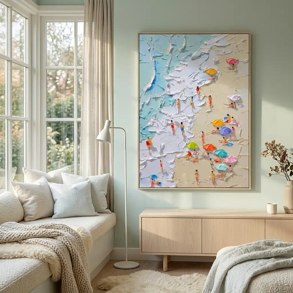 Azure Shoreline Ocean Wall Art