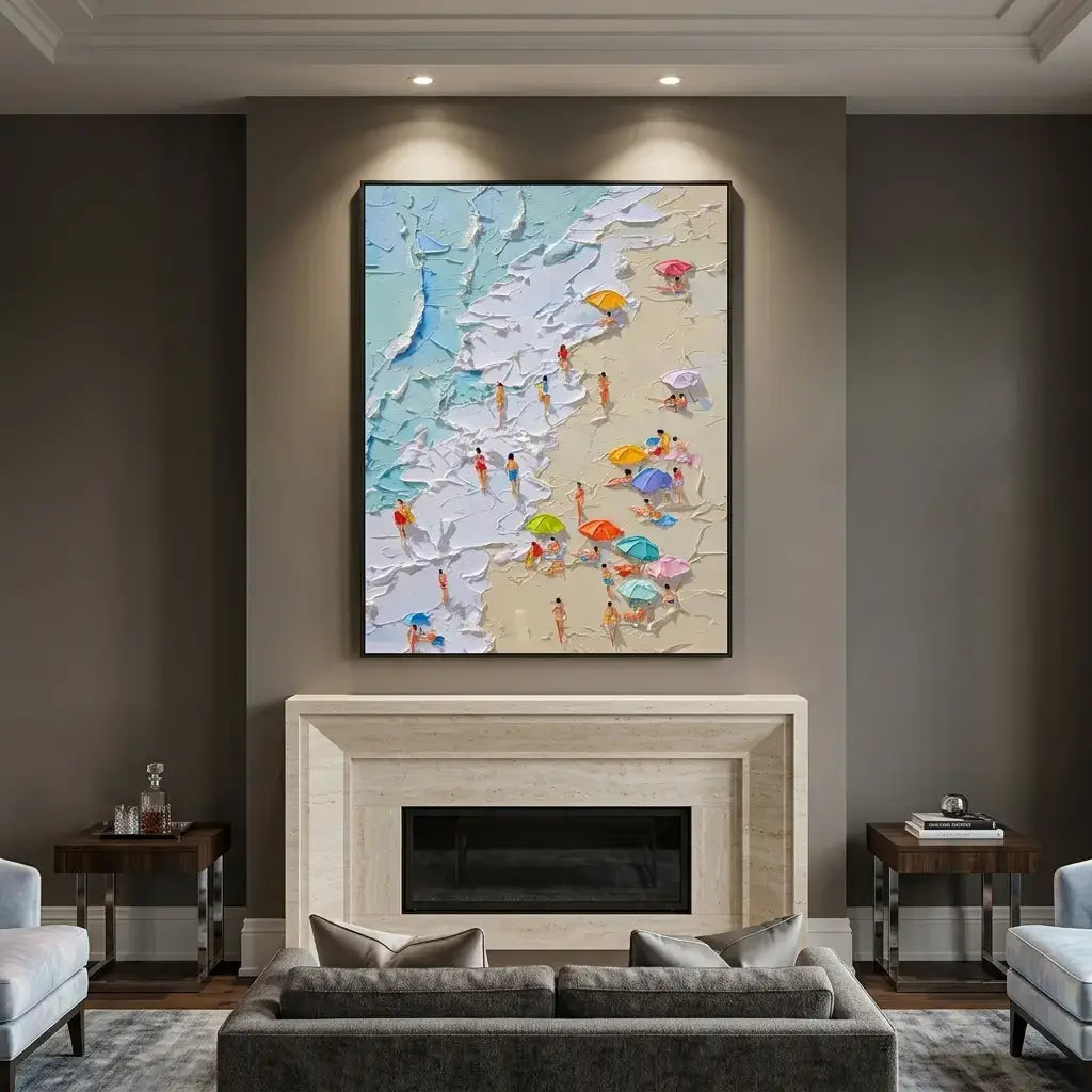 Azure Shoreline Ocean Wall Art