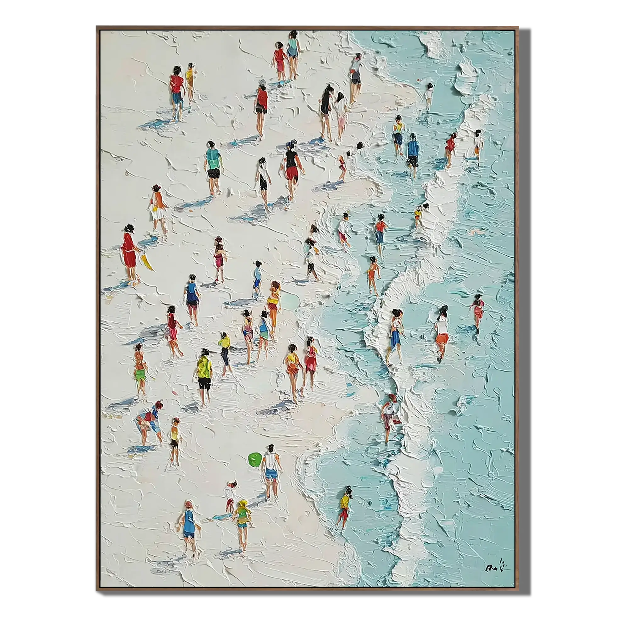 Shoreline Figures Ocean Wall Art