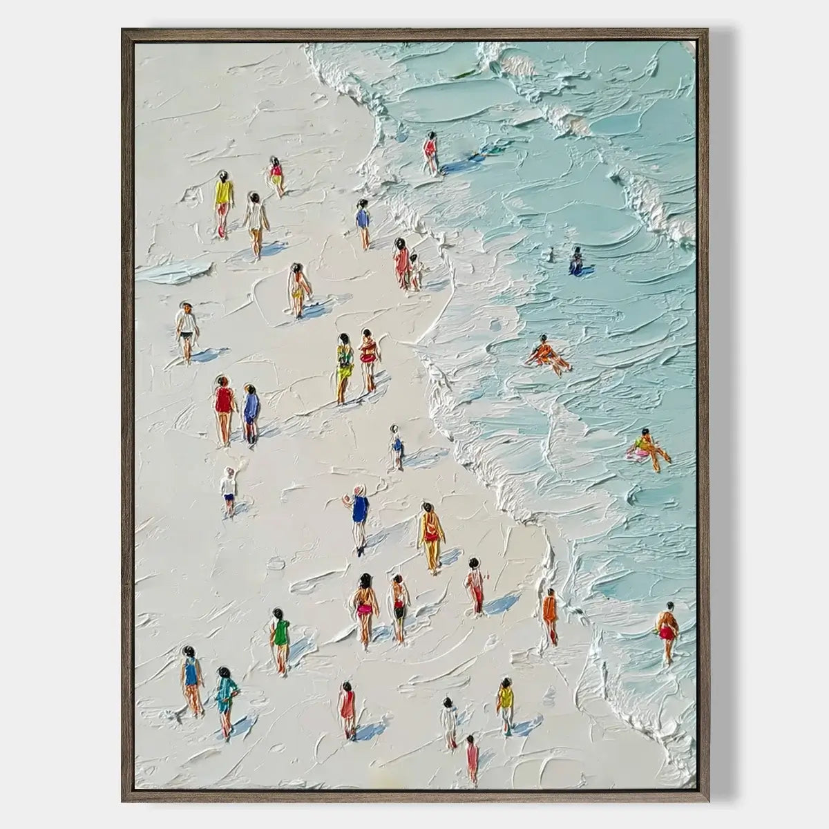 Ocean Abstract Textured Wall Art #FJV008