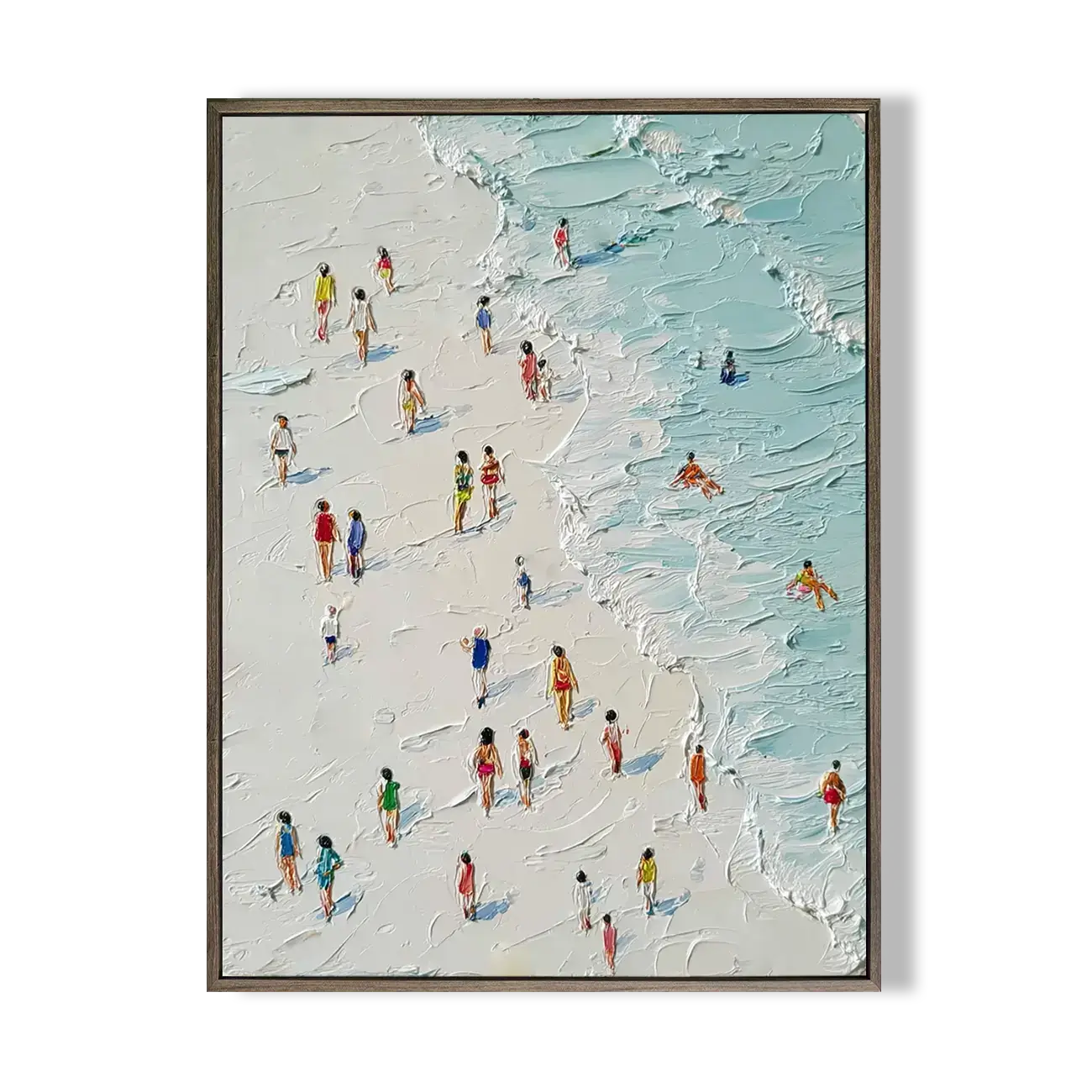 Ocean Abstract Textured Wall Art #FJV008