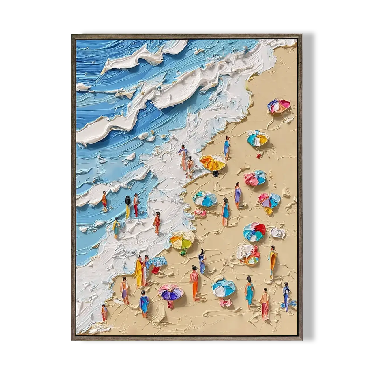 Ocean Abstract Textured Wall Art #FJV009