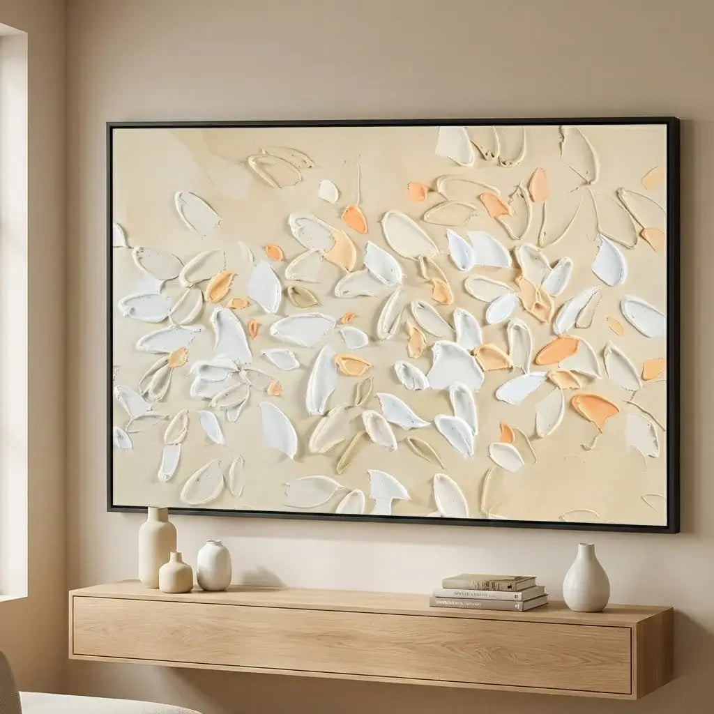 Soft Petal Scatter Floral Wall Art