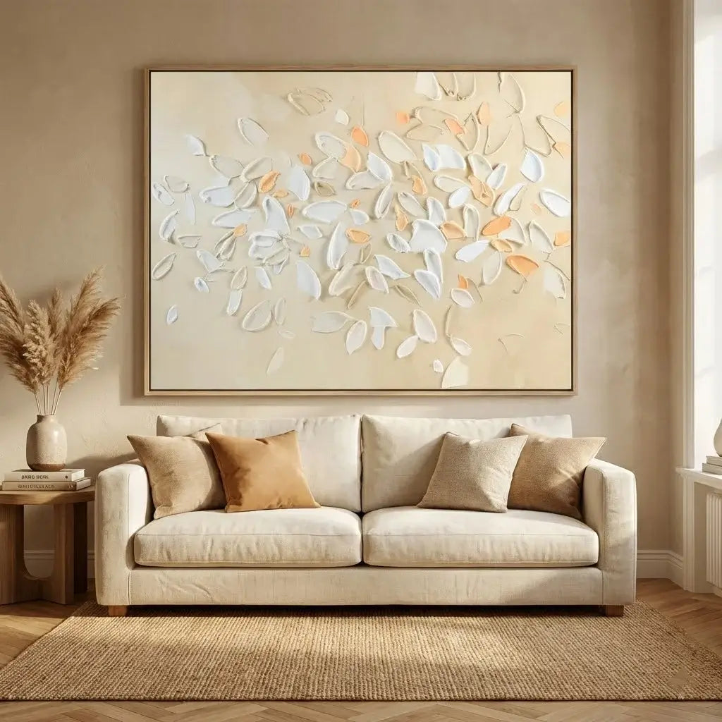Soft Petal Scatter Floral Wall Art