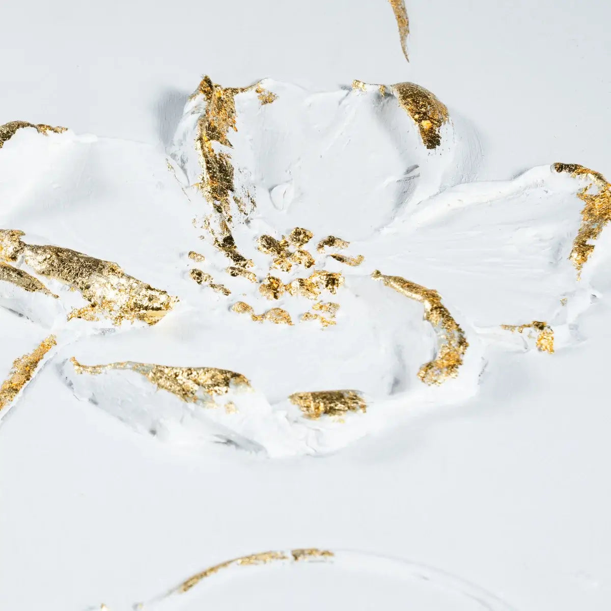 Handmade Gold Floral Wall Art HHV002 Details