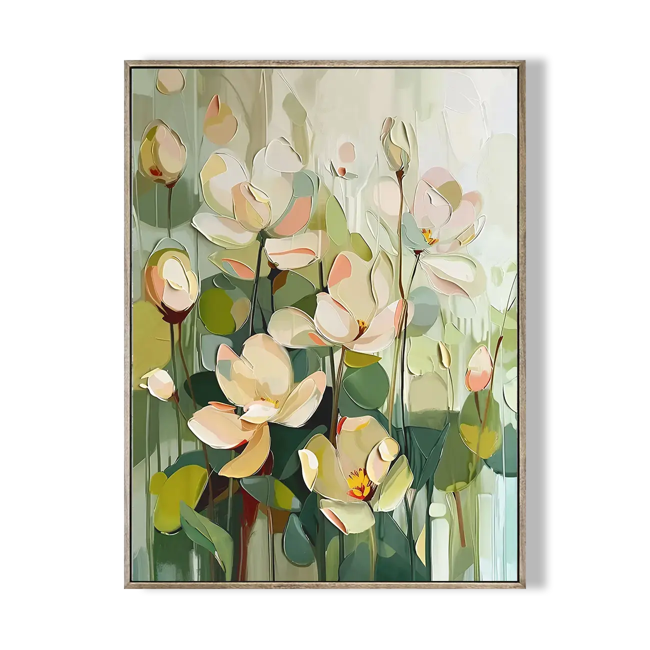 Floral Abstract Wall Art #HHV010