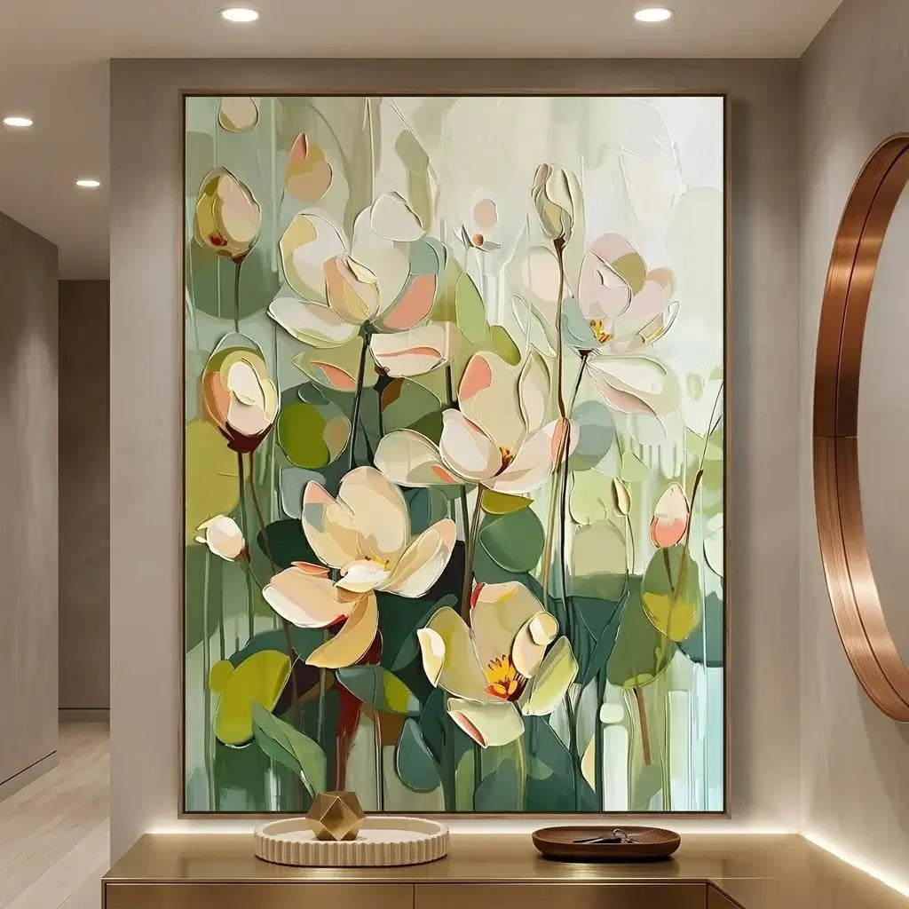 Floral Abstract Wall Art #HHV010