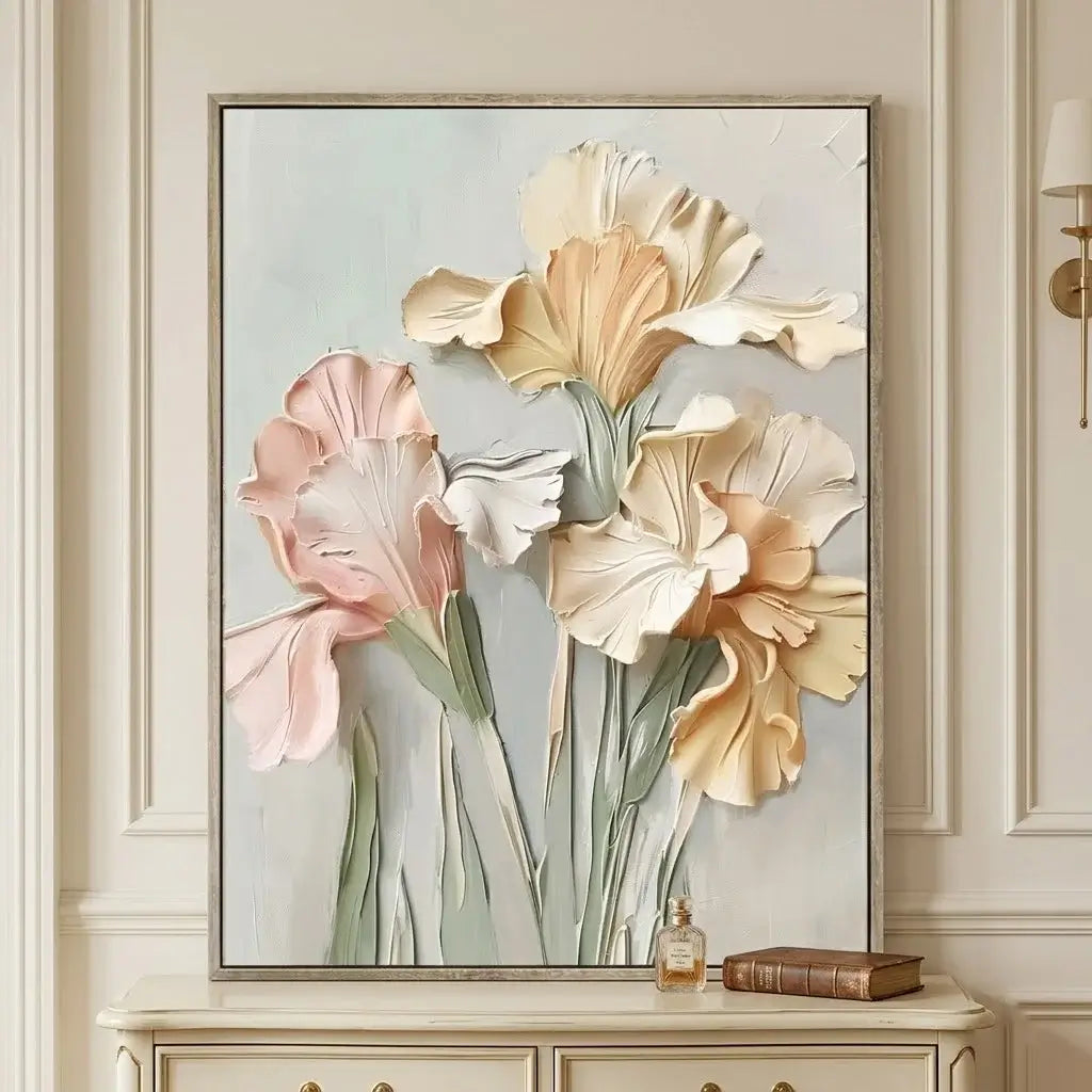 Pastel Impasto Wall Art #HHV011