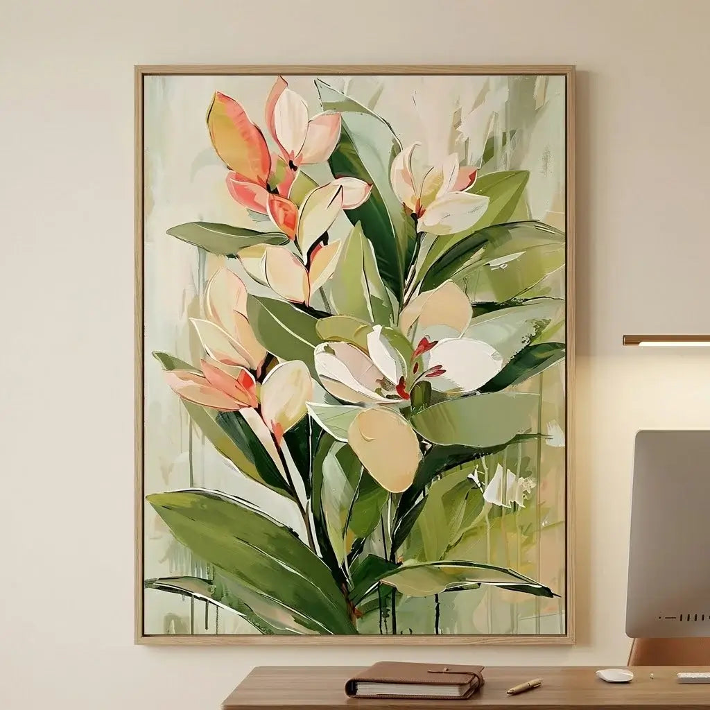 Floral Abstract Wall Art #HHV012