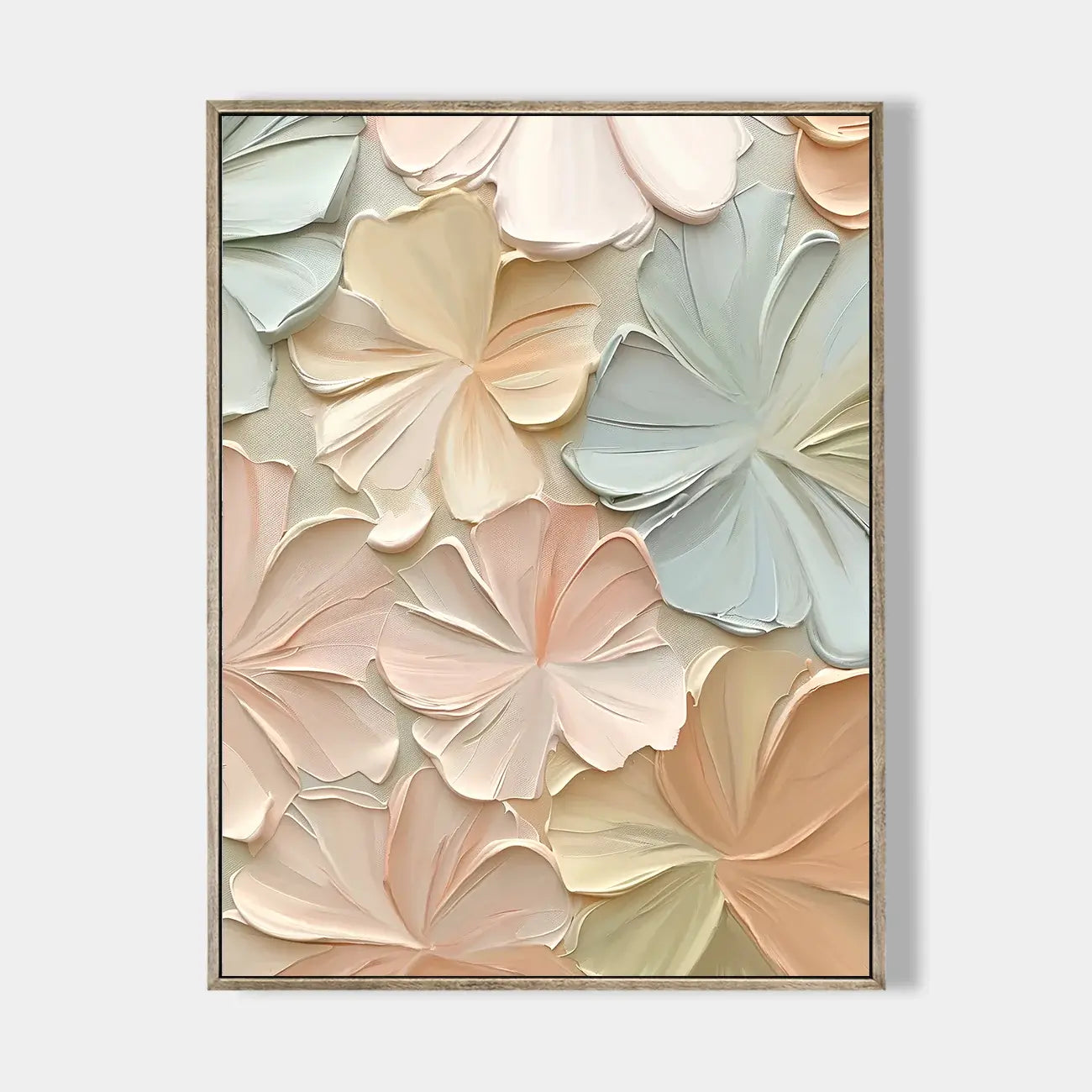 Soft Cream Floral Relief #HHV015