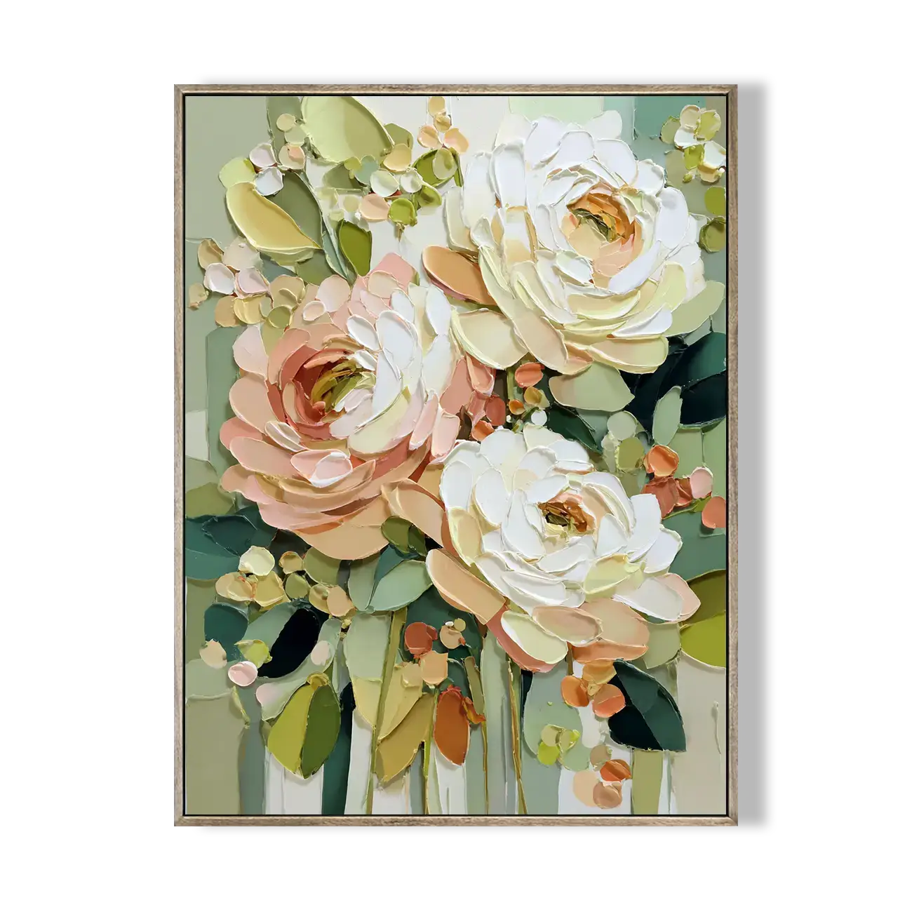 Vintage Rose Garden Palette Painting #HHV016