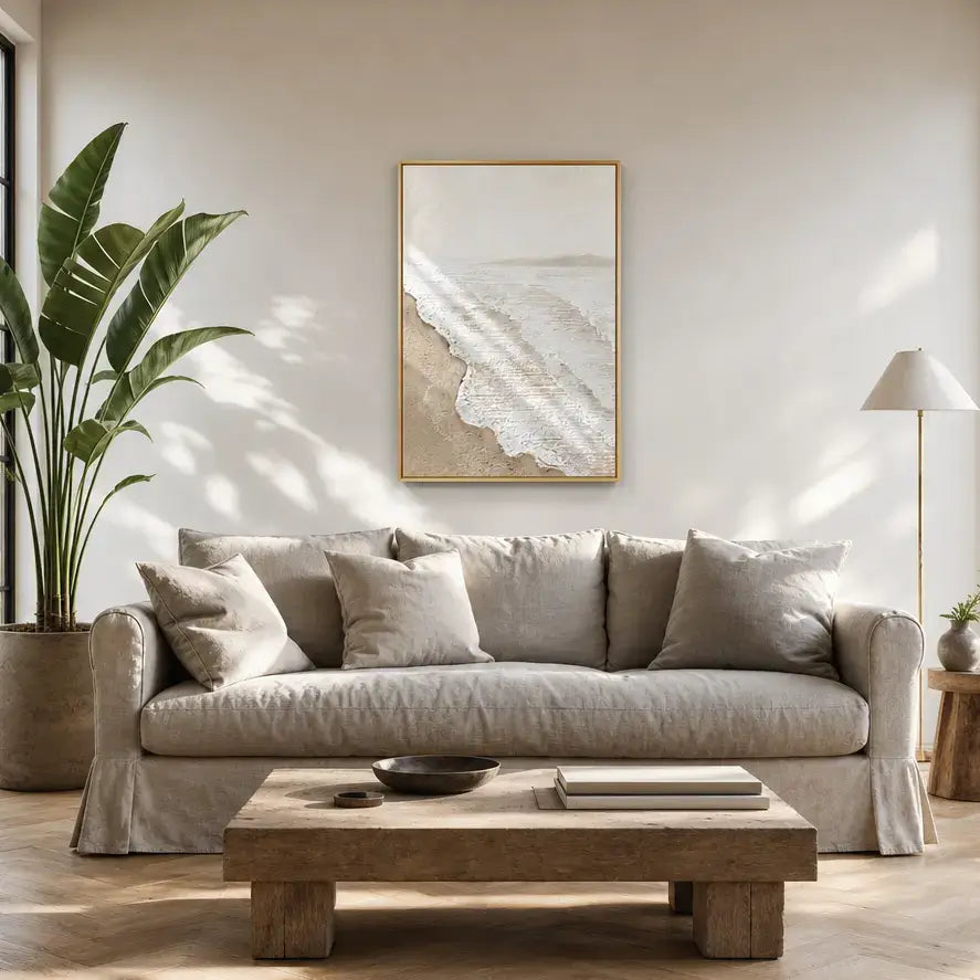 White Wash Shore Ocean Wall Art