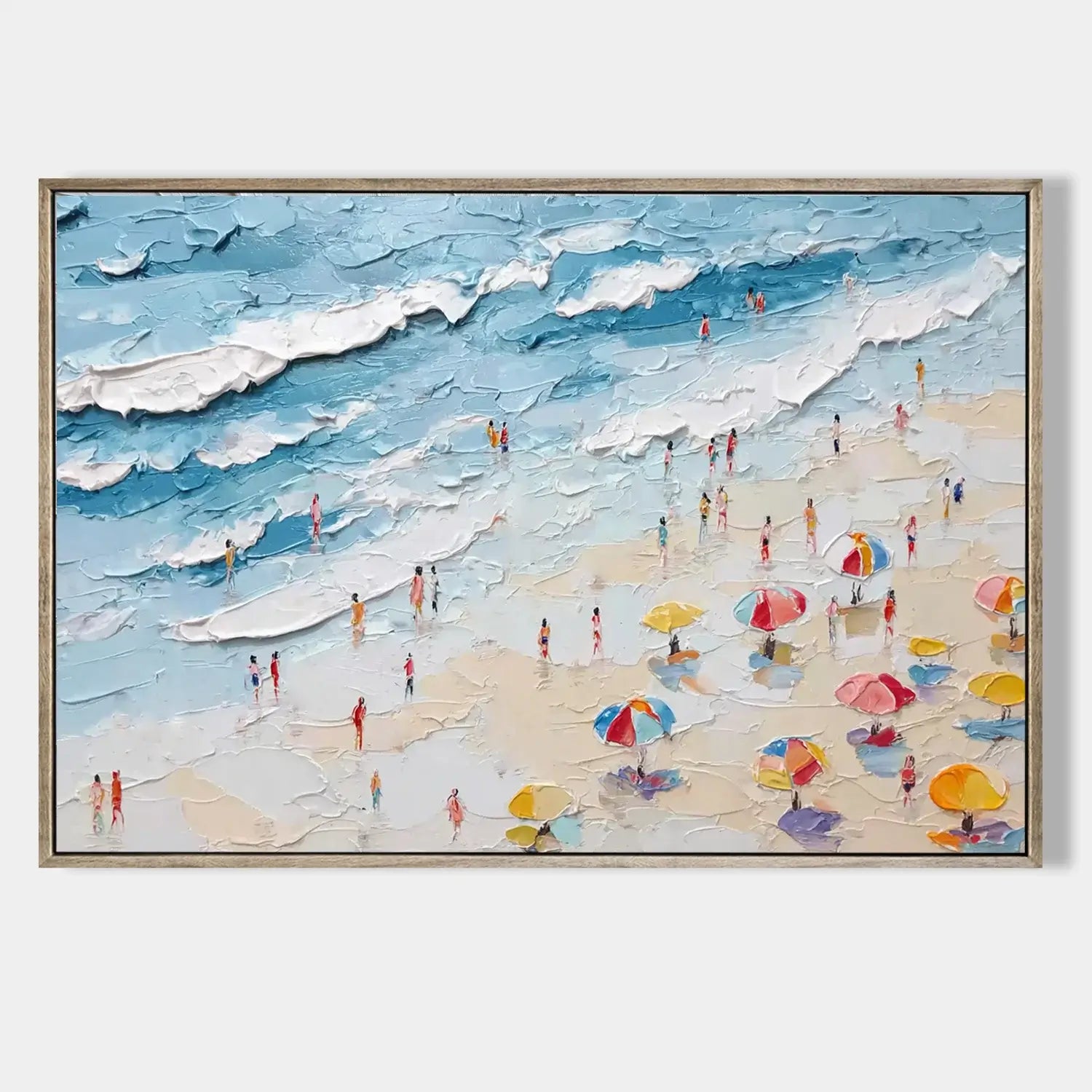 Ocean Abstract Textured Wall Art #HJH023