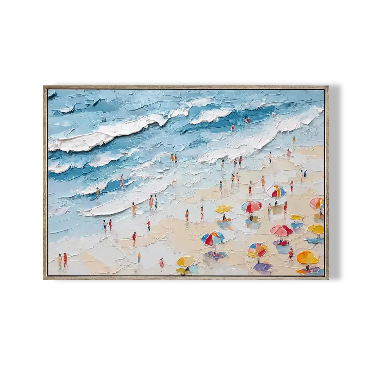 Ocean Abstract Textured Wall Art #HJH023