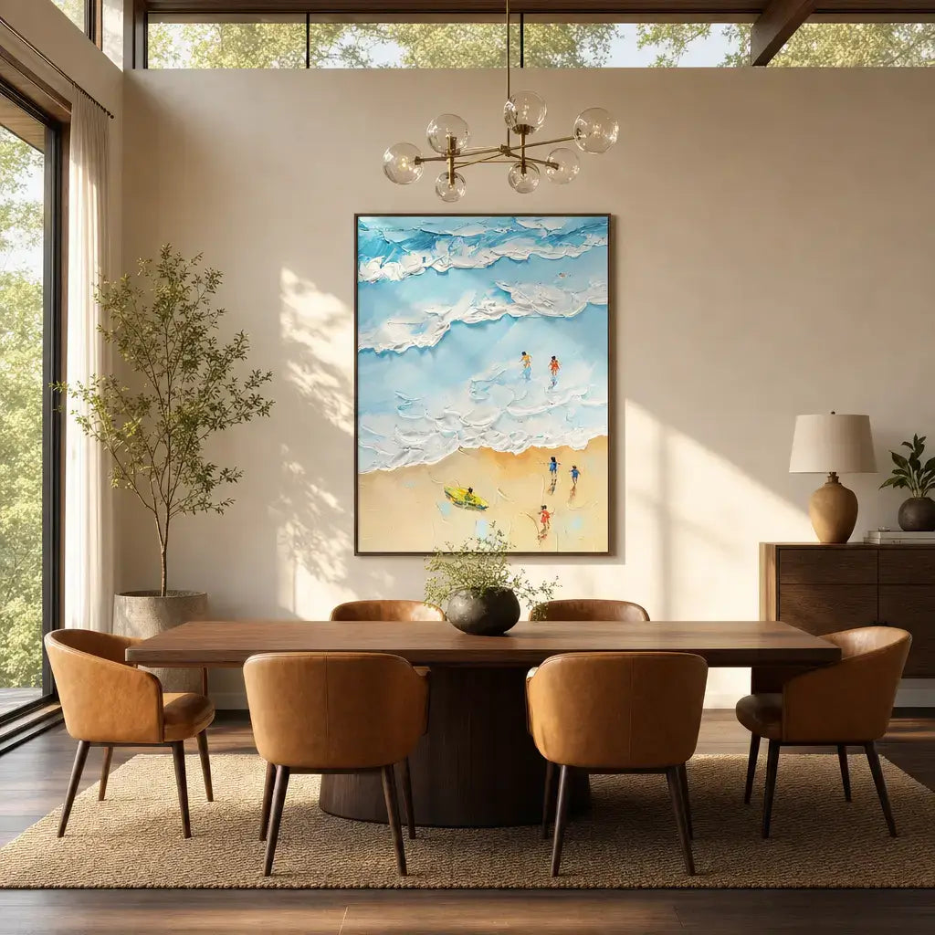 Blue Wave Beach Ocean Wall Art