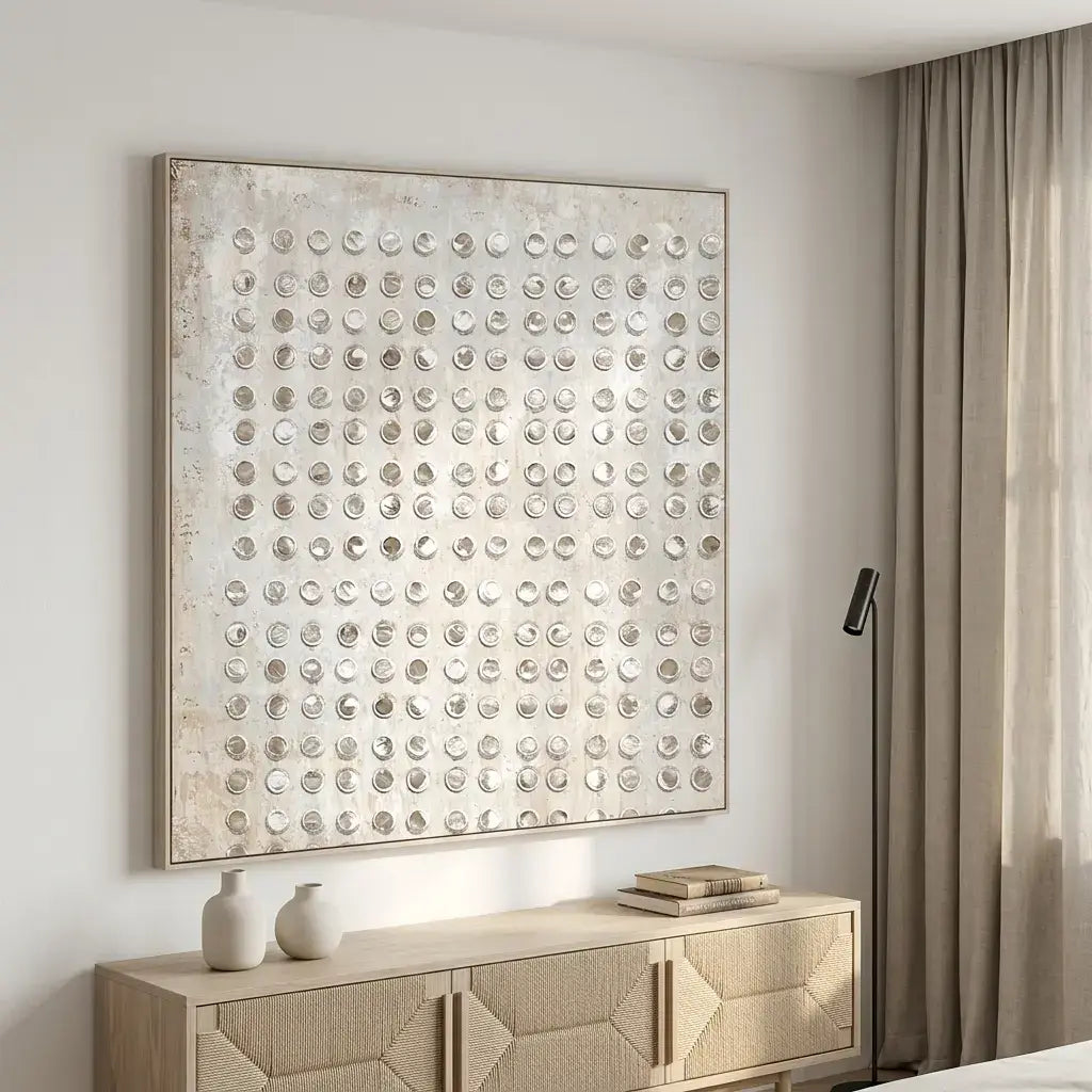 Lvory Circle Matrix Wabi Sabi Wall Art