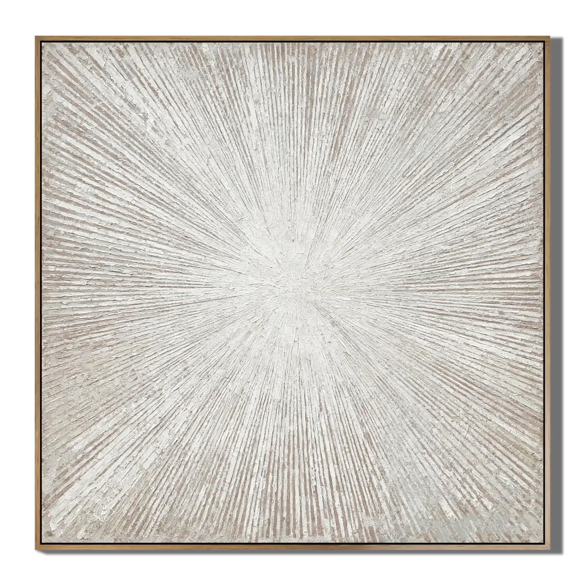 Framed abstract art with a pattern on a white background