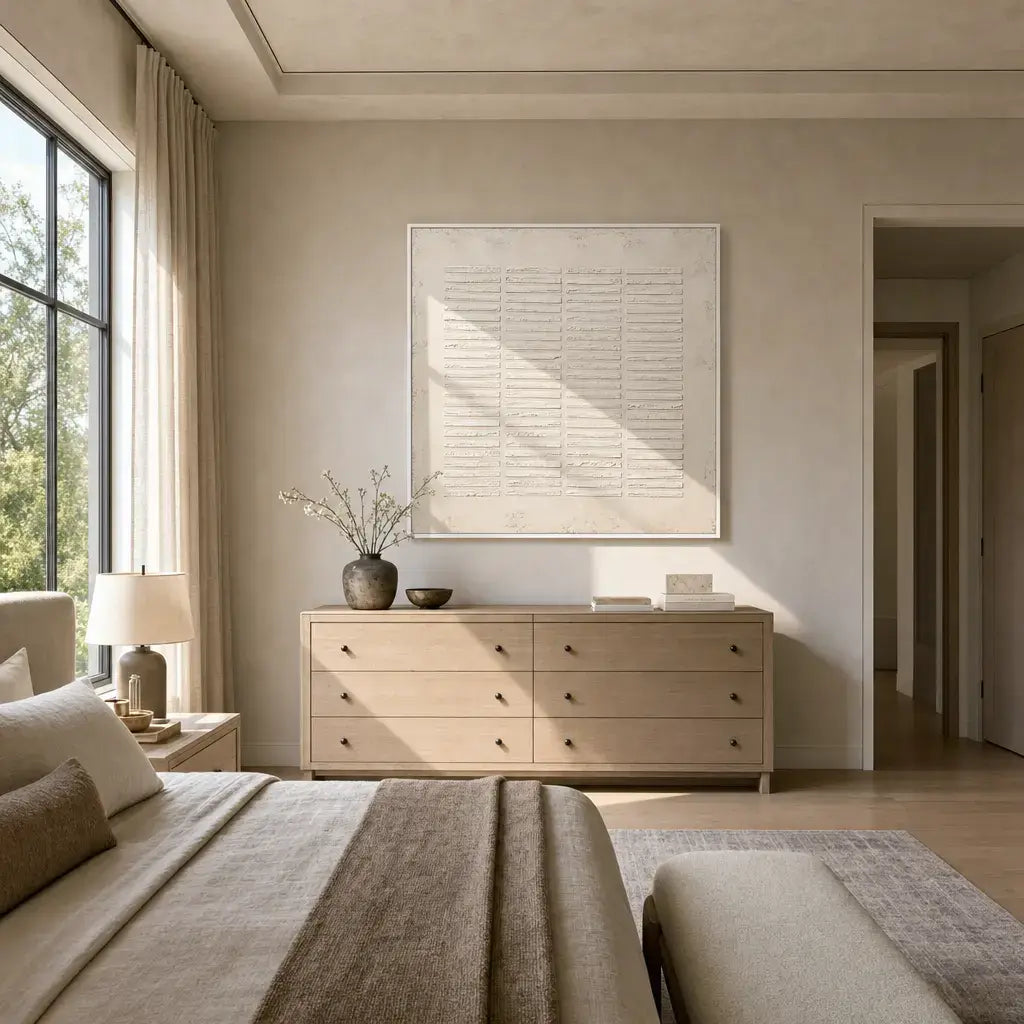 Sculpted Ivory Grid